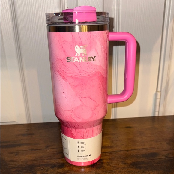 Stanley 40oz With Straw Pink Marble Travel Mug - Picture 2 of 2